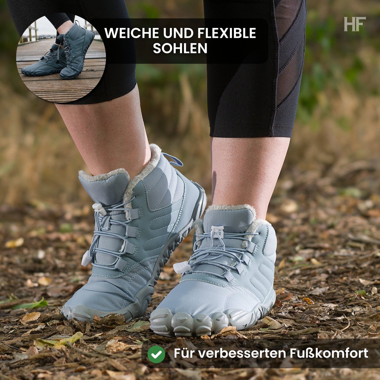 Caspar Pro - Non-slip & Water-Resistant Winter Barefoot Shoe