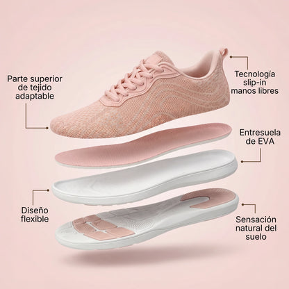 Rosé Sky — Hands-Free Barefoot Shoes for Pain-Free Walking