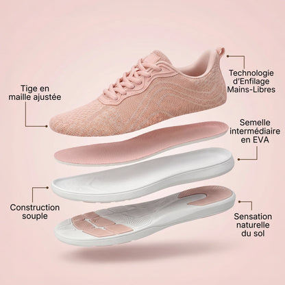 Rosé Sky — Hands-Free Barefoot Shoes for Pain-Free Walking